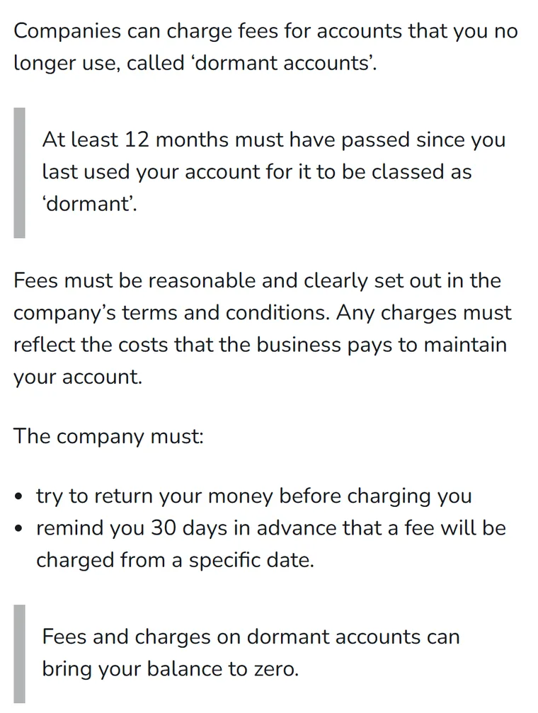 Casino inactive account fees: Gambling Commission rules on dormant accounts, 12 months, 30 days notice, fees can bring your balance to zero