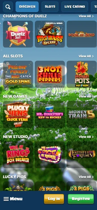 Duelz game lobby on a phone